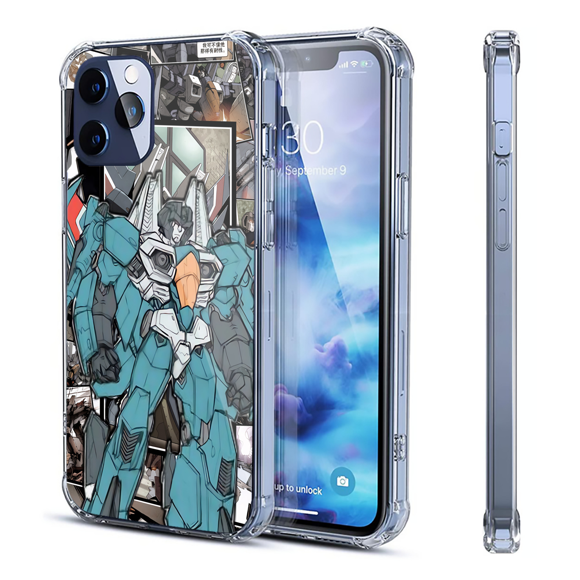 （画像用） Transformers トランスフォーマー 【iPhone 12シリーズ対応】透明スマホケース（クリアソフトケース）